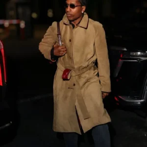 Shop A$AP Rocky 2026 Night Out New York Brown Trench Coat For Men