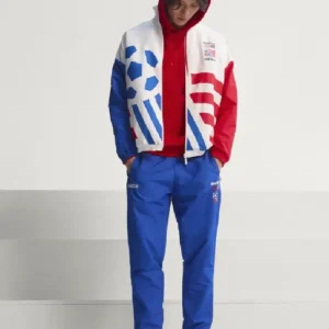 Shop Adidas World USA 94 Graphic White Track Jacket