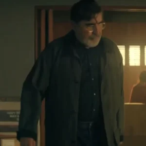 Shop Alfred Molina 2026 TV Series The Boroughs Sam Cooper Olive Green Cotton Field Jacket
