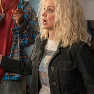 Shop Anna Faris 2026 Scary Movie Cindy Campbell Black Denim Jacket
