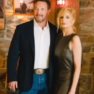Shop Cole Hauser Special Screening Dutton Ranch Blue Blazer For Men