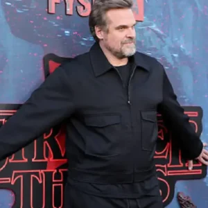 Shop David Harbour Stranger Things Emmys FYSEE Event 2026 Black Jacket For Men and Women 