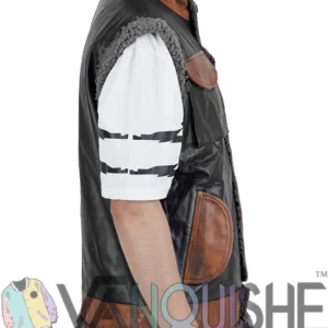 Shop Dwayne Johnson Jumanji The Next Level Leather Vest on Sale