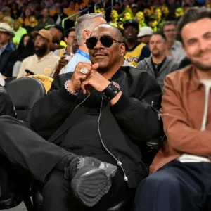 Shop Eddie Murphy 2026 Thunder VS Lakers Game 4 Black Bomber Jacket