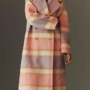 Shop Elsbeth Tascioni TV Series Elsbeth S03 Carrie Preston Pink & Purple Long Coat