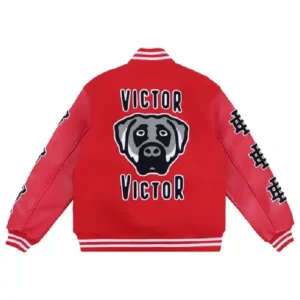 Shop Eric Emanuel Victor Victor Red Varsity Jacket For Men and Women