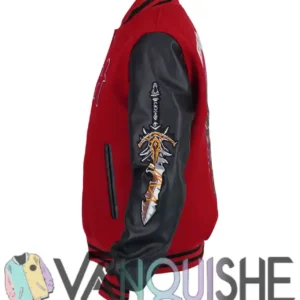 Shop Horde Video Game World of Warcraft Maroon and Black Varsity Jacket