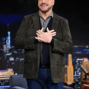 Shop John Travolta The Tonight Show Starring Jimmy Fallon Season 13 Suede Blazer