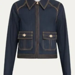 Shop Joy Behar The View 2026 Blue Denim Jacket