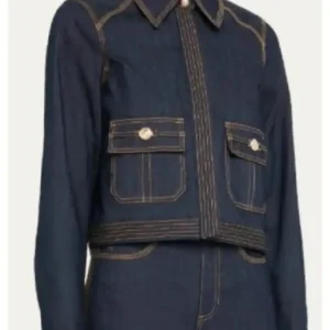 Shop Joy Behar The View 2026 Blue Denim Jacket For Women