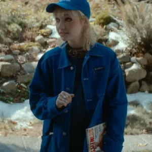 Shop Julia Sarah Stone 2026 TV Series Off Campus S01 Jules Logan Blue Denim Jacket For Men and Women