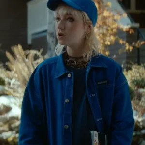 Shop Julia Sarah Stone 2026 TV Series Off Campus S01 Jules Logan Denim Jacket