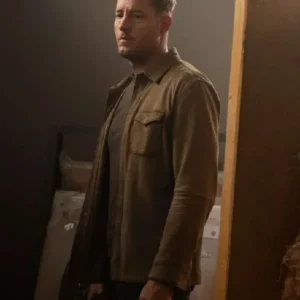 Shop Justin Hartley 2026 TV Series Tracker Colter Shaw Brown Suede Shirt Jacket For Men and Women