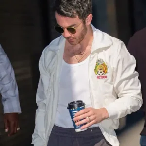 Shop Kevin Jonas NYC 2026 White Zip-Up Track Jacket
