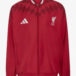 Shop LFC Adidas Top Active Maroon Track Stadium Jacket