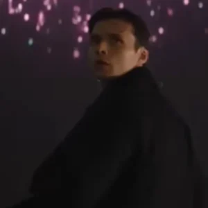 Shop Nick Robinson 2026 Movie Voicemails for Isabelle Wes Black Wool Peacoat