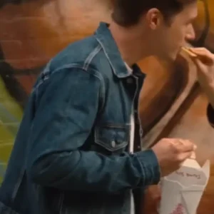 Shop Nick Robinson 2026 Movie Voicemails for Isabelle Wes Blue Denim Jacket