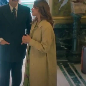 Shop Nicole Wallace TV Series The House of the Spirits S01 Clara Beige Long Coat