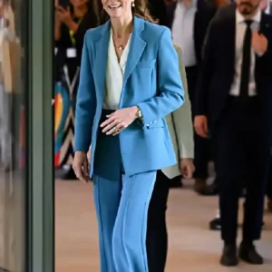 Shop Princess of Wales Kate Middleton Italy Trip 2026 Blue Suit For Women