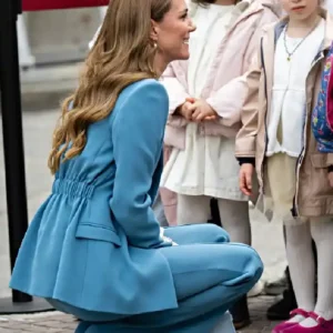 Shop Princess of Wales Kate Middleton Italy Trip 2026 Blue Suit Sale