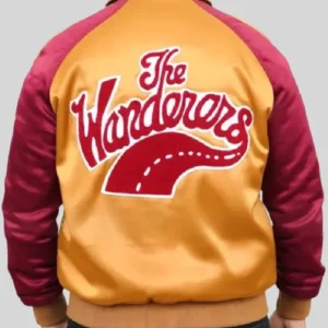 Shop Richie Gennaro The Wanderers Golden and Maroon Satin Jacket