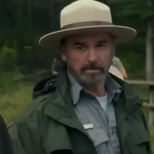 Shop Shaun Smyth 2026 TV Series Anna Pigeon S01 Harlan Roberts Olive Green Jacket