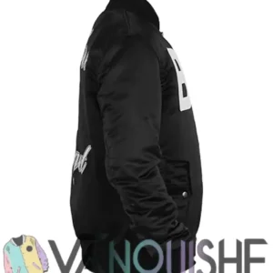 Shop The Kid LAROI Before I Forget Black Bomber Jacket Men and Women
