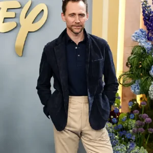 Shop Tom Hiddleston Upfront New York City 2026 Black Blazer