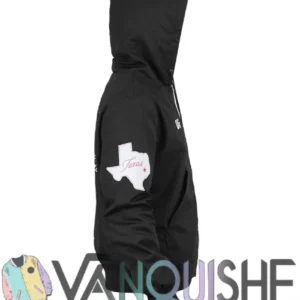 Shop UFC Houston Texas Black Hooded Workwear Jacket