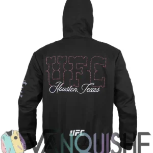 Shop UFC Houston Texas Black Hooded Workwear Jacket for Men and Women