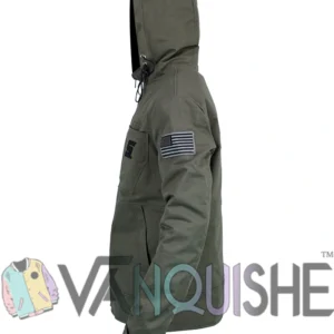 Snap-On Green Hooded Jacket Side Look
