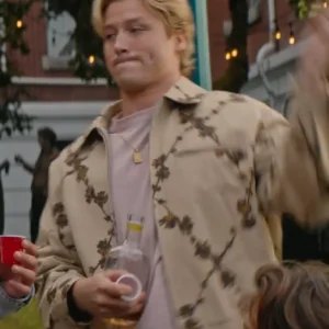 Stephen Kalyn TV Series Off Campus 2026 Dean Di Laurentis Beige Cotton Jacket