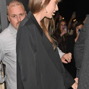 Taylor Swift Date Night Play Romeo and Juliet 2026 Black Long Coat For Women