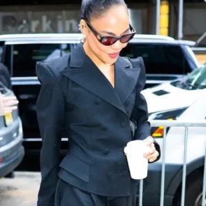 Tessa Thompson New York City 2026 Black Blazer For Women