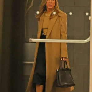 The Morning Show 2026 Jennifer Aniston Brown Coat