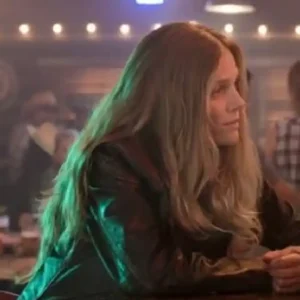 Tracy Spiridakos 2026 TV Series Anna Pigeon S01 Anna Pigeon Black Biker Leather Jacket