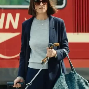 Ursula Brandmeier Eat Pray Bark Blue Blazer