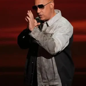 Vin Diesel NBCUniversal Upfront Events 2026 Denim Jacket
