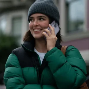 Voicemails for Isabelle 2026 Zoey Deutch Puffer Jacket