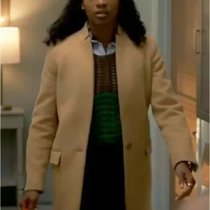 Will Trent S04 Iantha Richardson Beige Wool Coat