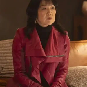 Will Trent S04 Margaret Cho Red Leather Jacket