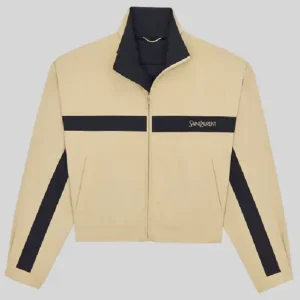 YSL Saint Laurent Windbreaker Beige Jacket For Men and Women
