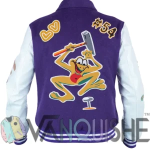 louis vuitton purple varsity jacket
