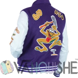 louis vuitton purple varsity jacket Back Look