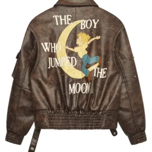 the boy who jumped the moon jacket Brown