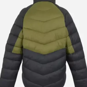 Alan Cumming Tip Toe S01 Leo Struthers Black and Green Dalent Padded Puffer Jacket