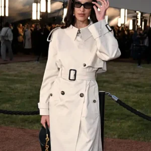 Alexa Chung Burberry Summer 2026 Fashion Show Clam Beige Trench Coat