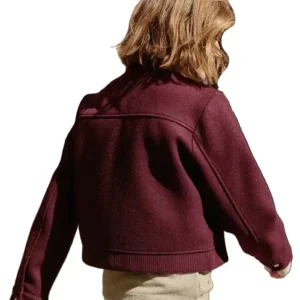 Alice Dhawan The Way Home S04 Sadie Laflamme Burgundy Jacket
