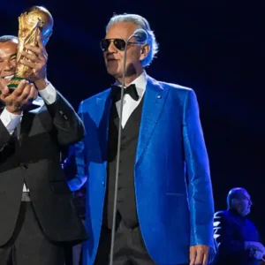 Andrea Bocelli FIFA World Cup 2026 Countdown Concert Blue Blazer For Men