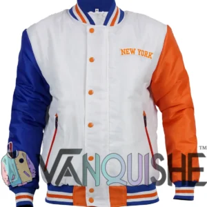 Anne Hathaway Knicks Jacket Front